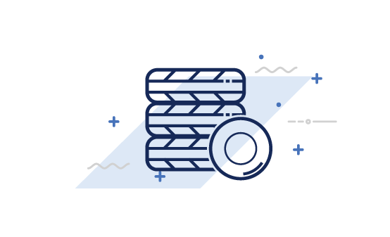 illustration of stack of tires